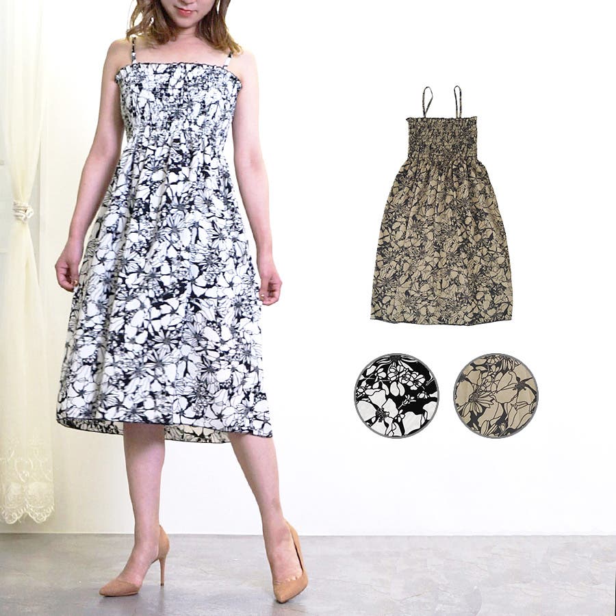 ミニワンピース 花柄 夏[品番：JCSW0001053]｜JOCOSA（ジョコサ）の