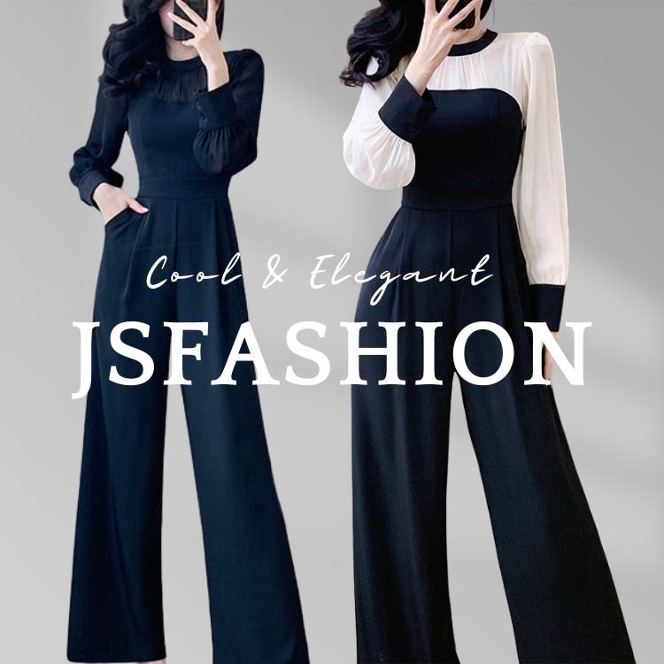 パンツドレス 全2色 オールインワン[品番：JSFW0014368]｜JS FASHION