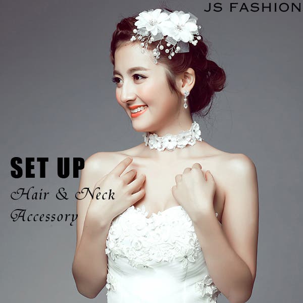 Wedding コサージュとヘアピンとネックレスセット 楽天市場】コサージュ フォーマル 結婚式（ヘアピン｜ヘア