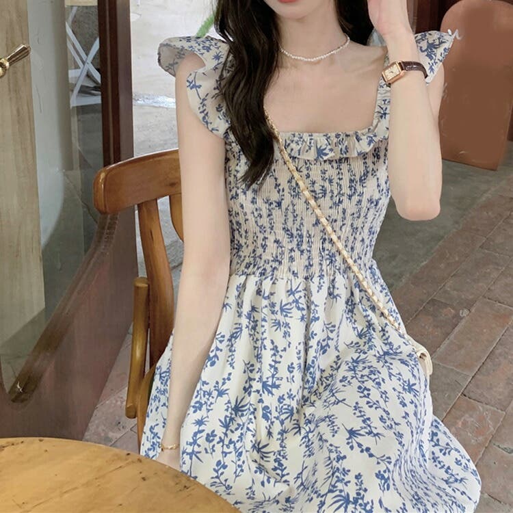 ✨新品未使用✨ chesty ワンピース ノースリーブ 花柄 ペプラム　フリル 2025年最新】Yahoo!オークション -チェスティchestyワンピースの