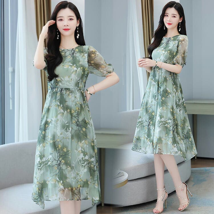 スーパーセール 50％（福袋 花柄ワンピース ワンピース[品番：JSFW0010371]｜JS Aライン ワンピース