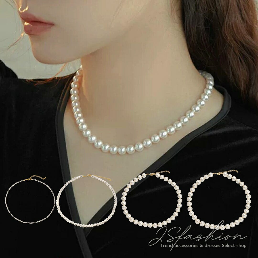 エコ パールネックレス 6mm[品番：JSFW0014552]｜JS FASHION（ジェー