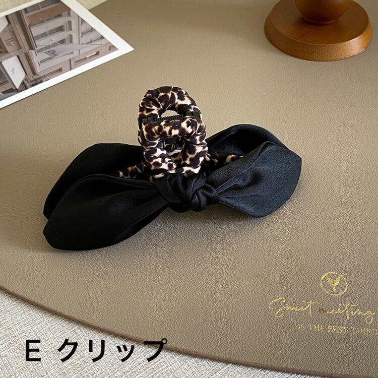 レオパードファーリボン】ベビーヘアクリップキッズヘアクリップヘアピン②