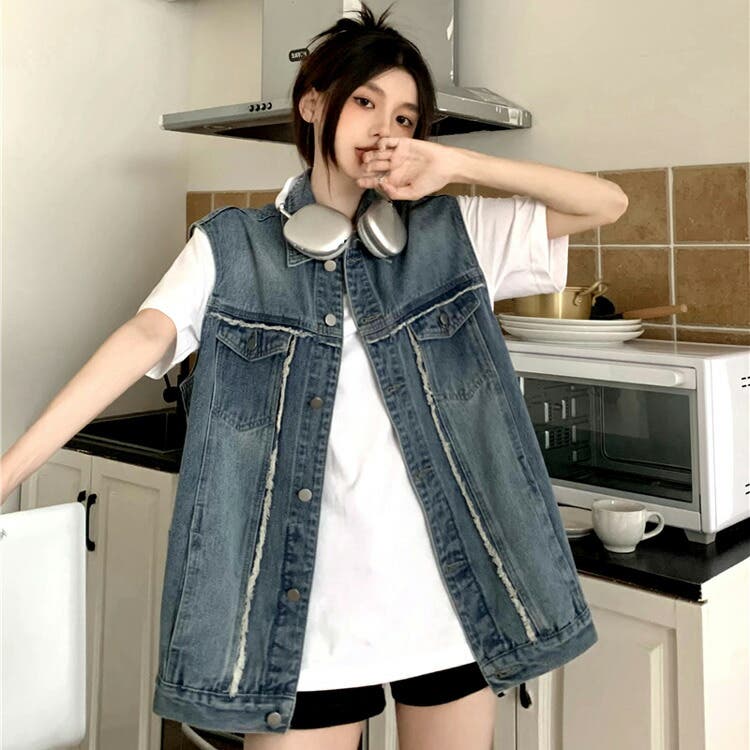 デニム ベスト CLOSED©デニムベスト - ブルー | ZARA Japan / 日本