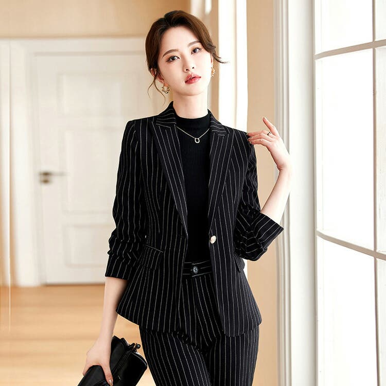 パンツスーツ セットアップ 2点セット[品番：JSFW0014247]｜JS FASHION