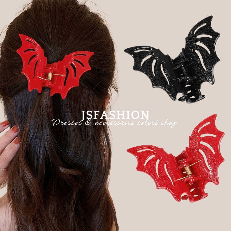 バットモチーフ ヘアクリップ バンスクリップ[品番：JSFW0015046]｜JS