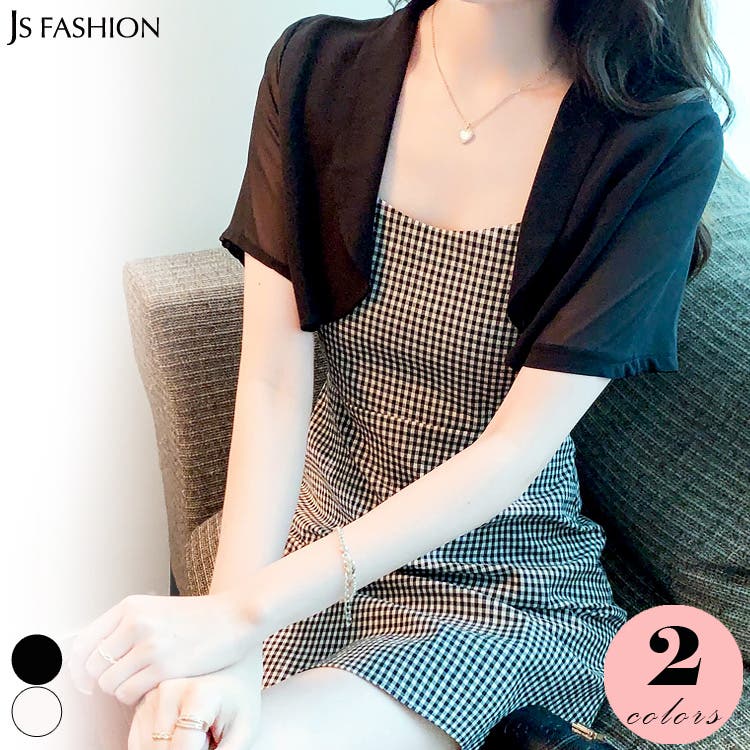 シアーボレロ 全2色 シフォン[品番：JSFW0010230]｜JS FASHION（ジェー