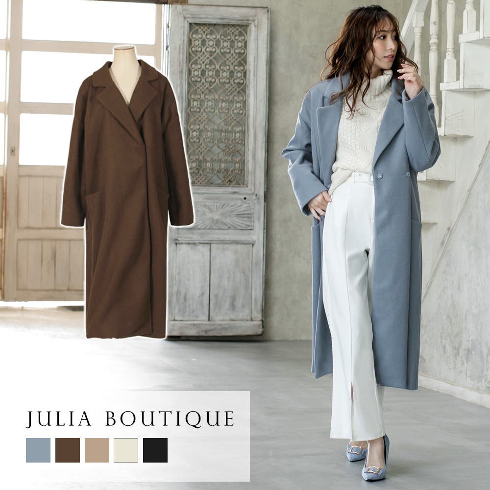 ウールタッチオーバーサイズコート [20645 ロングコート[品番