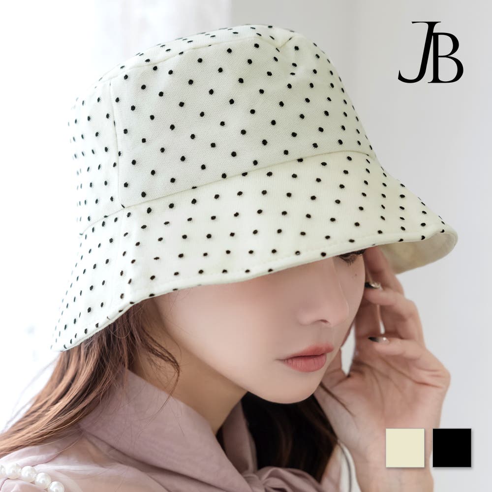 ドット柄バケットハット [24106 コットン[品番：BA000005803]｜JULIA