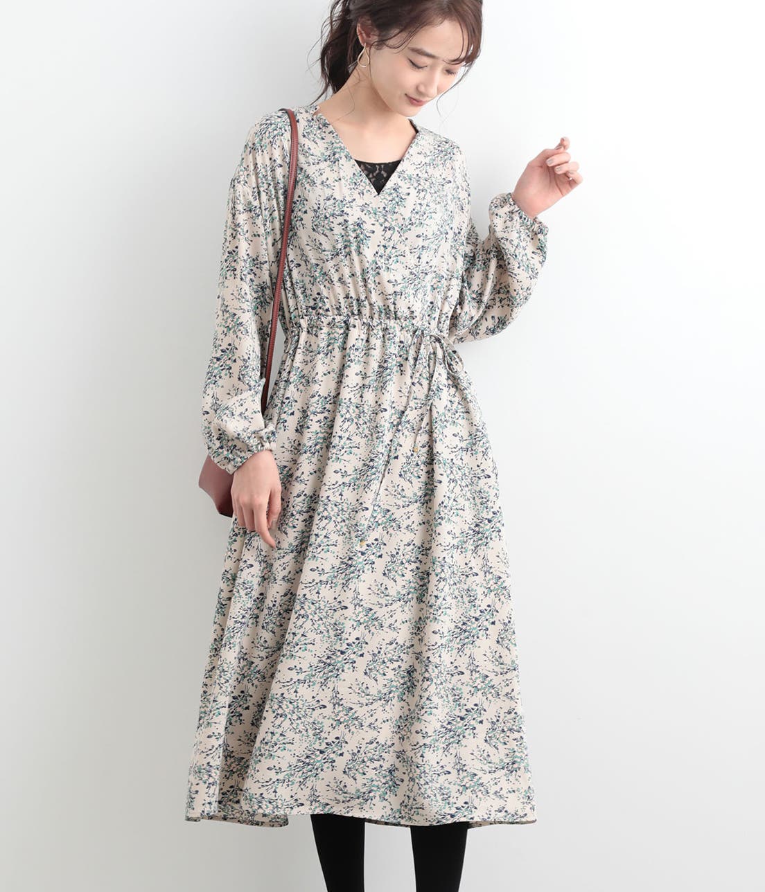 カシュクール花柄ワンピース[品番：VISW0006042]｜VIS （ビス