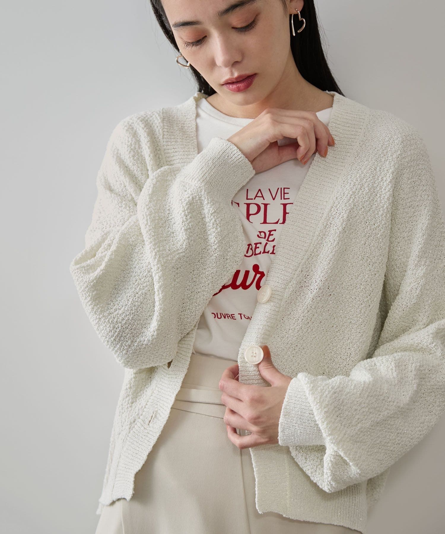 Spick and Span★完売品★コクーンカーディガン Spick＆Span（スピック アンド スパン） カーディガン ウォッシャブル