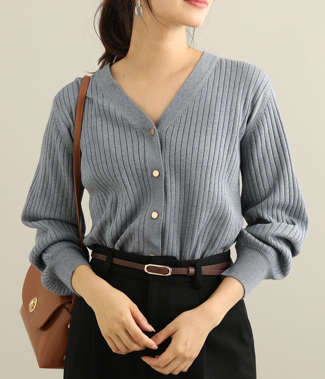 SLOANE（スローン）の「＜SLOANE（スローン）＞18G シルク ワイドリブ