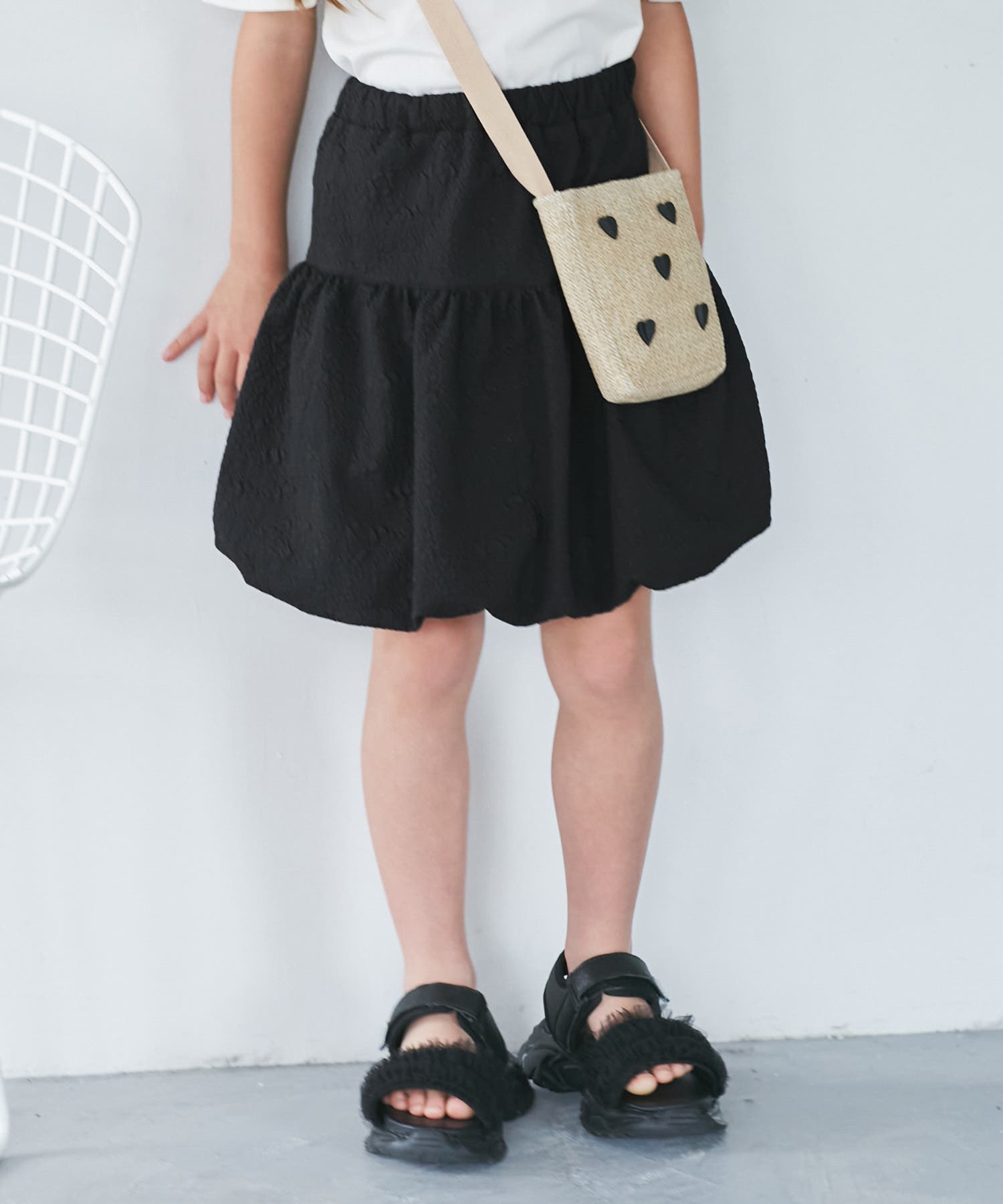 ★ The Barnnetブラックミニスカートショートthe barnnet 切替ギャザーバルーンミニスカート(2color) | ファッション通販