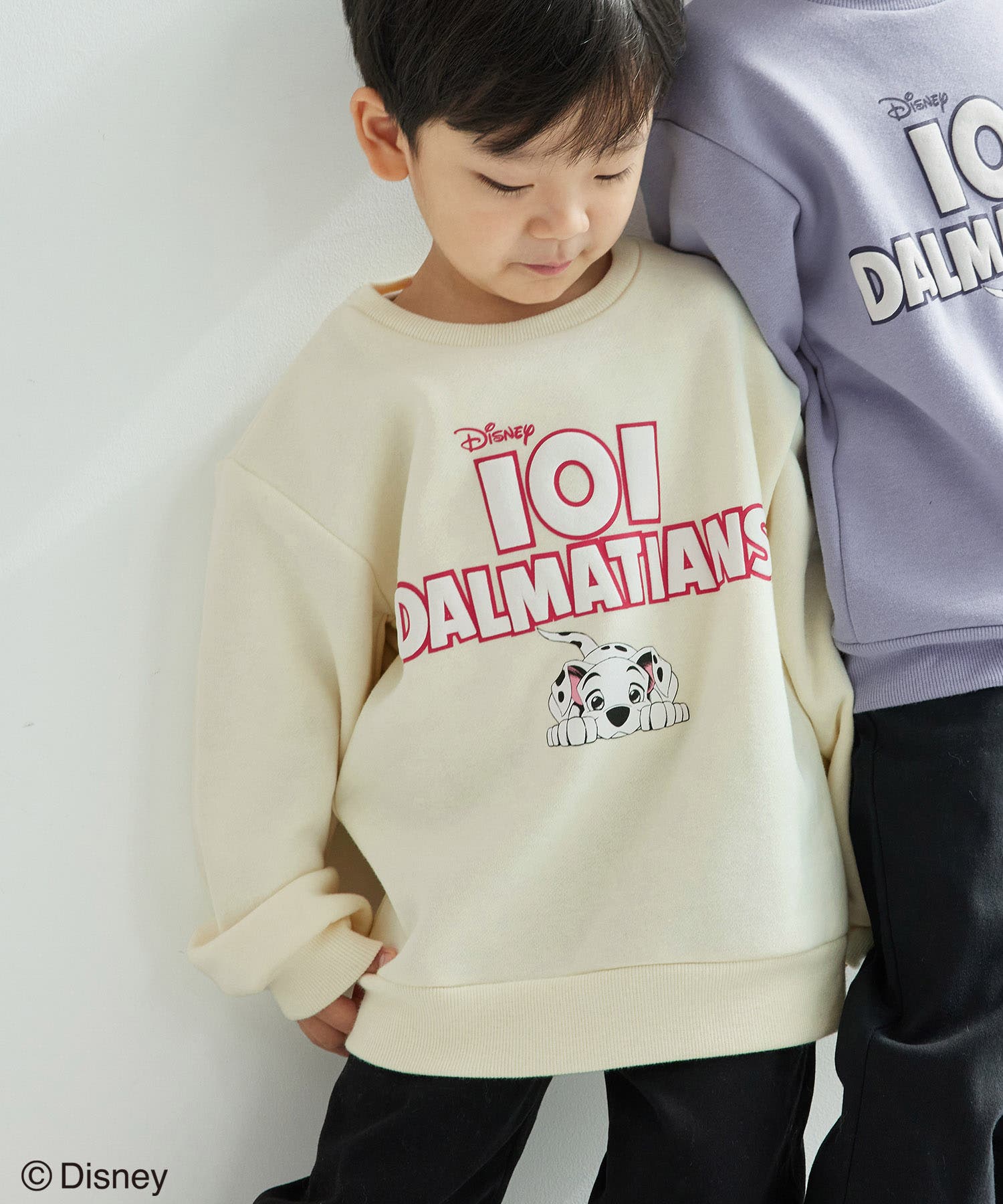 90s 101匹ワンちゃん両目プリント スウェット