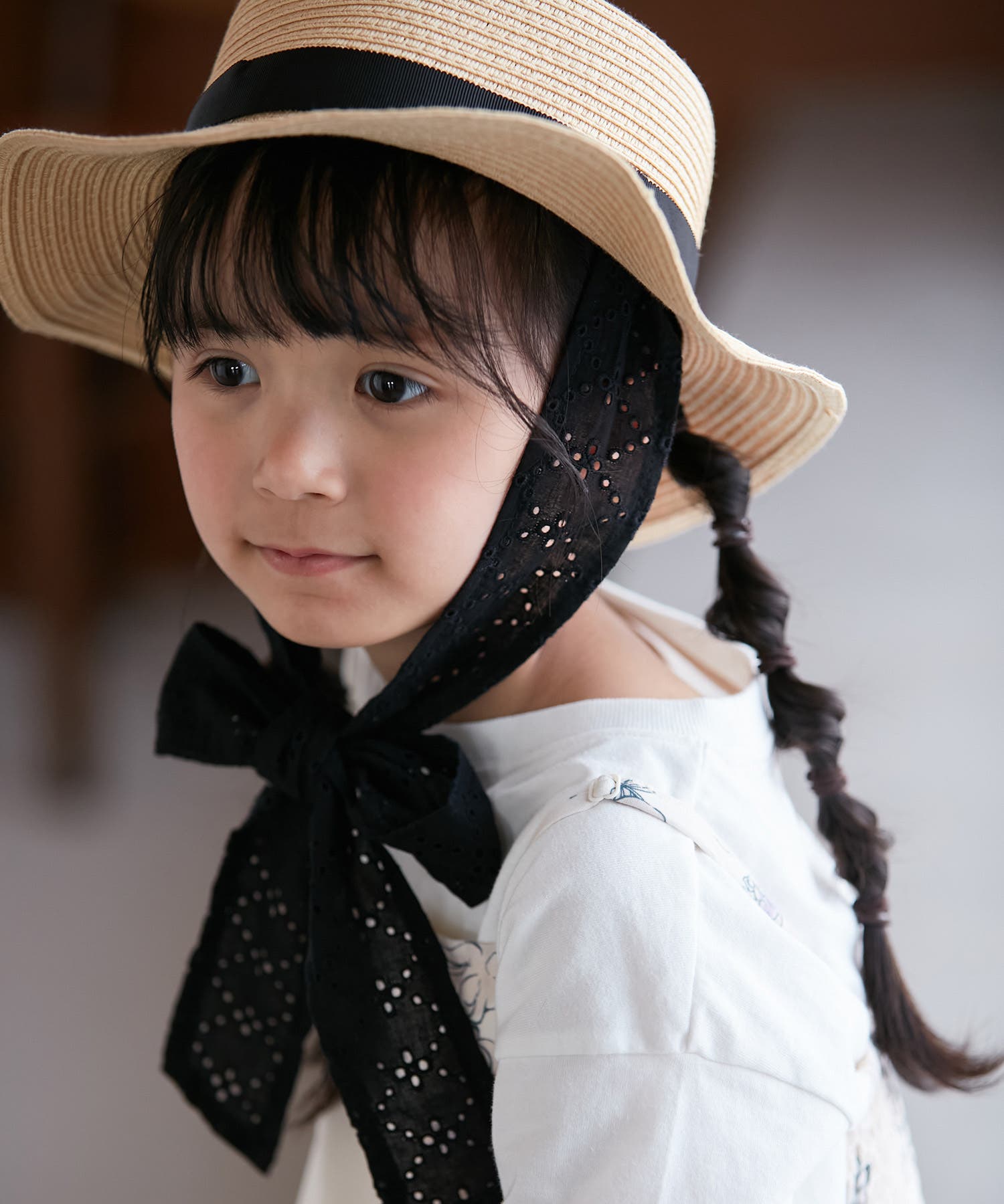 KIDS】リボンカンカン帽[品番：RPCW0043406]｜ROPE' PICNIC【KIDS