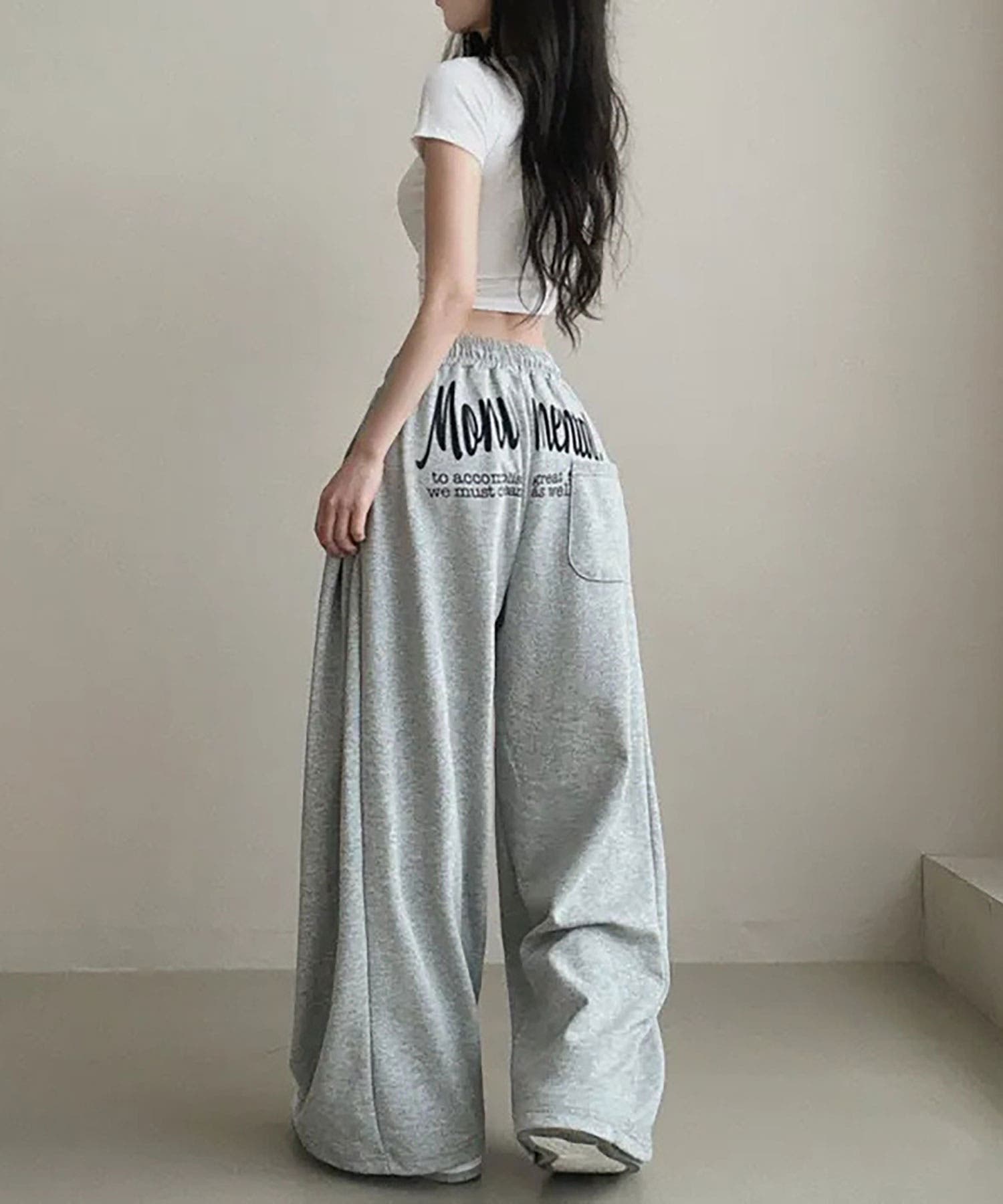 バックプリントスエットパンツ[品番：SHUK0002047]｜SHUSHU（シュシュ