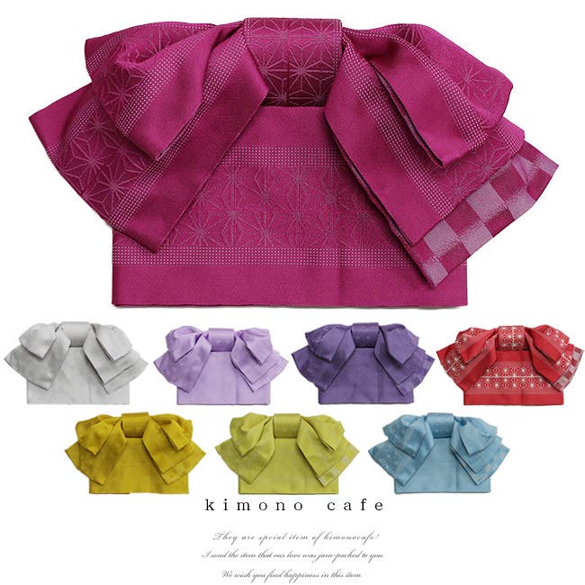 新品未使用　kimonocafe 作り帯 kimono cafe 浴衣 作り帯 レース 大人 簡単に付けられる 黒 白