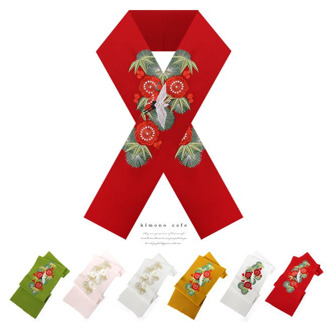 花嫁衣装 振袖 着物 松竹梅 刺繍 金加工古典柄 鶴 家紋付き アンティーク TANAN丹庵 色打掛「寿鶴松竹梅」 - TANAN 丹庵