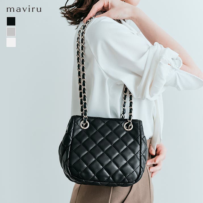 2wayダイヤキルトミニバッグ 鞄 かばん[品番：IK000007222