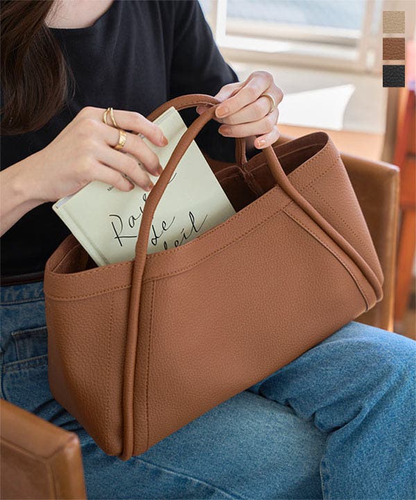 ポーチ付きショルダーバッグ ポーチ付き トートバッグ[品番