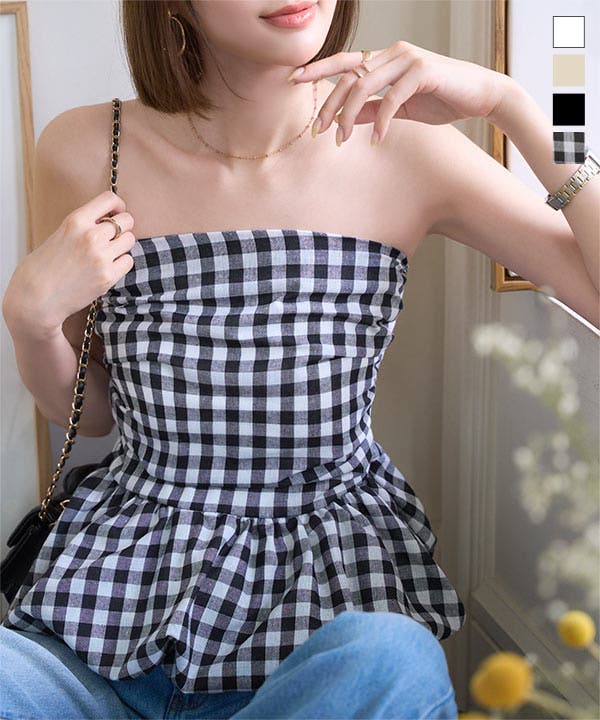 バルーンペプラムベアトップス［C7543］[品番：KO000015325]｜KOBE