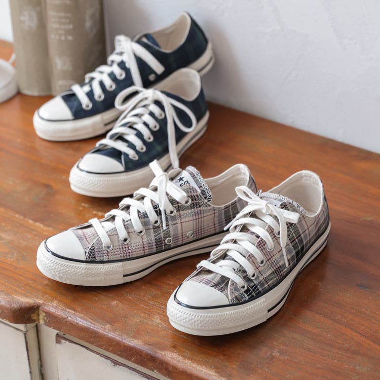 Converse ロングブーツ 黒 チェック柄 コンバース CONVERSE レディース オールスター Z XX-HI スニーカー