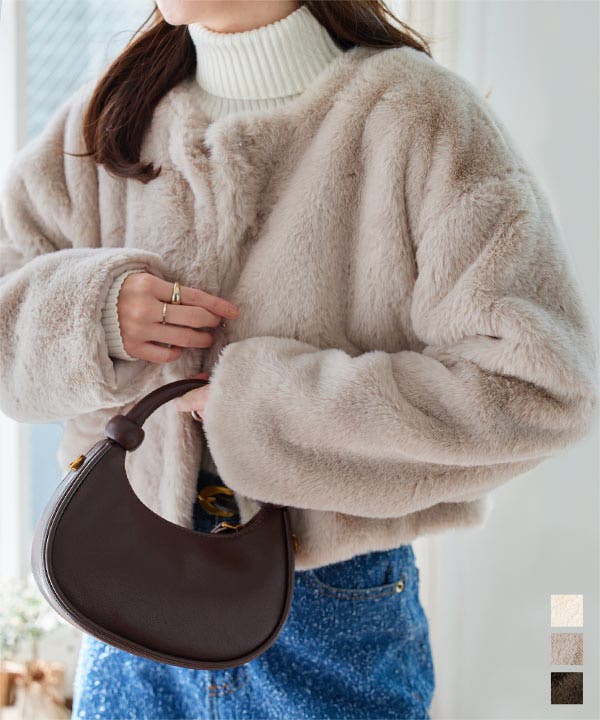 ボリューミーエコファーコート ボリューミー エコファーコート[品番