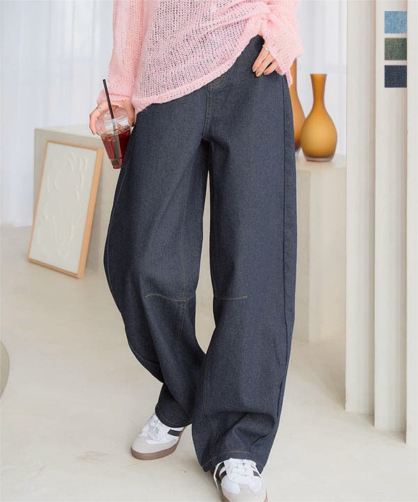 【CIDER】ベルベット ストレート レッグ パンツ ※送関込 ストライプ ベルベット ストレートレッグ パンツ For デイリー