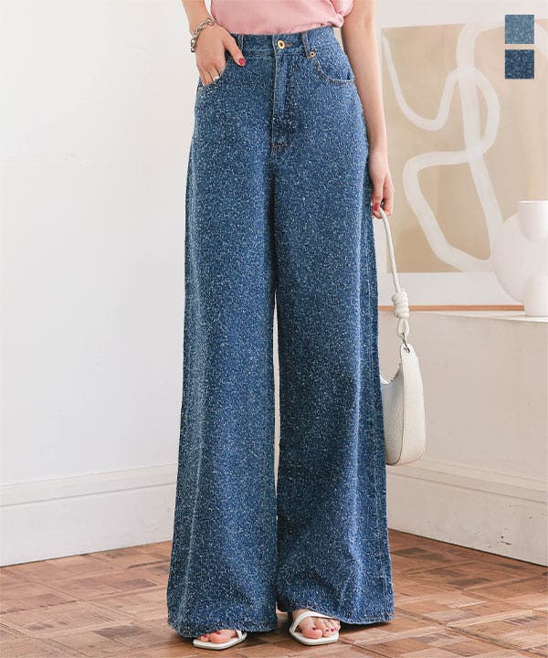 ツイードデニムワイドパンツ［M4188］[品番：KO000015066]｜KOBE