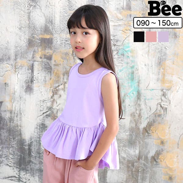 Bee des トップス ノースリーブ 女の子 子供服 キッズ 綿100