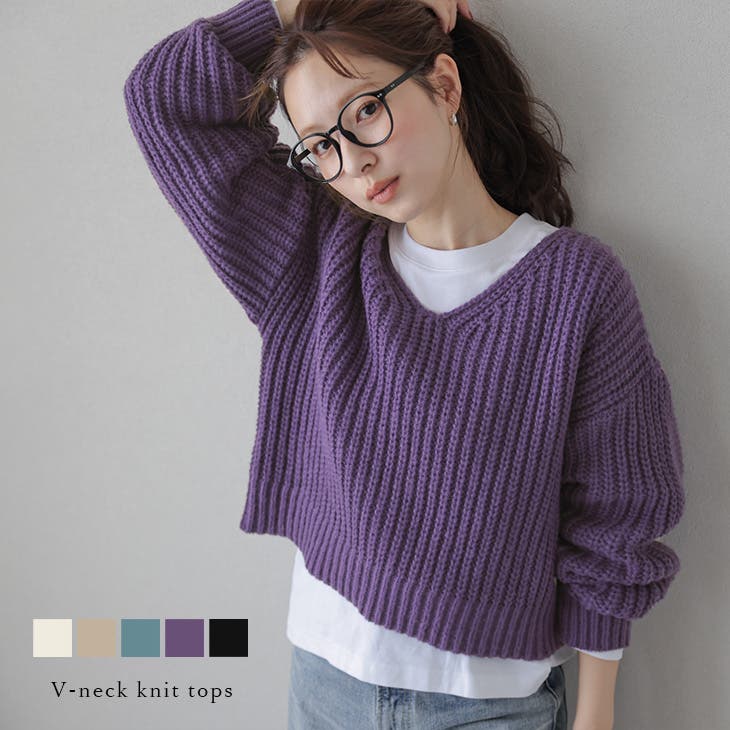 CANAL JEAN via j  ローゲージクルーニット CANAL JEAN（キャナルジーン）の「via j(ヴィアジェイ) アルパカクルー