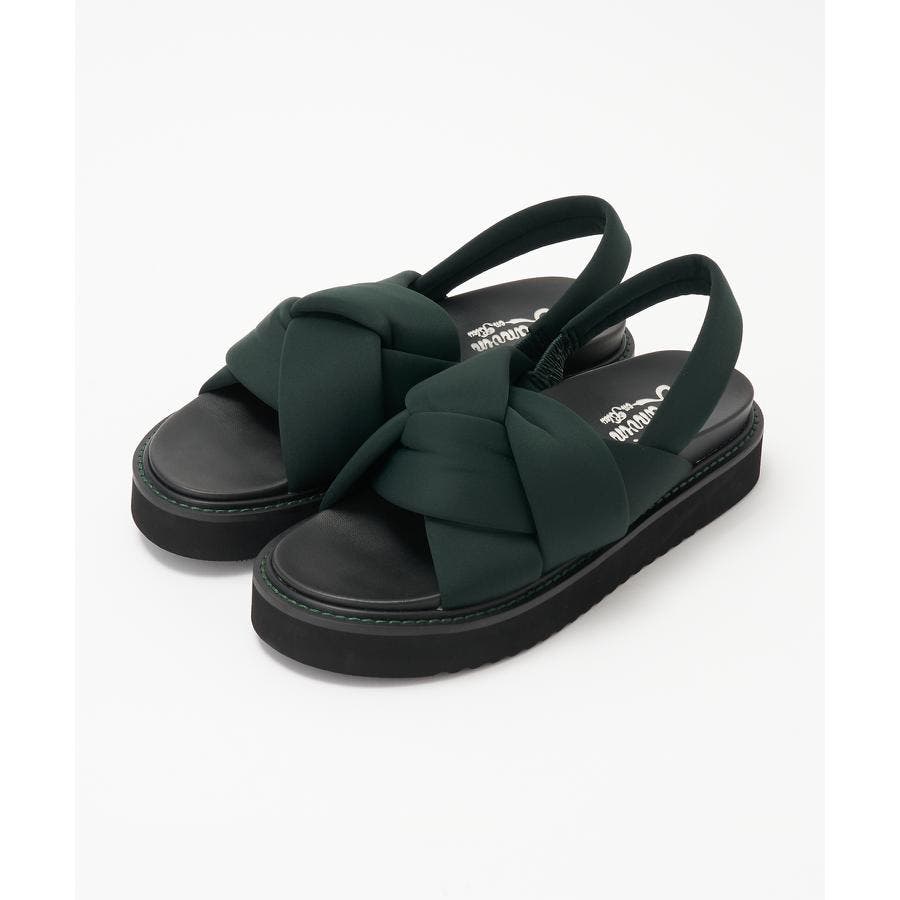 LANVIN en Bleuダイバー素材フラットサンダル 未使用級 美品 126360473611519832832023051001