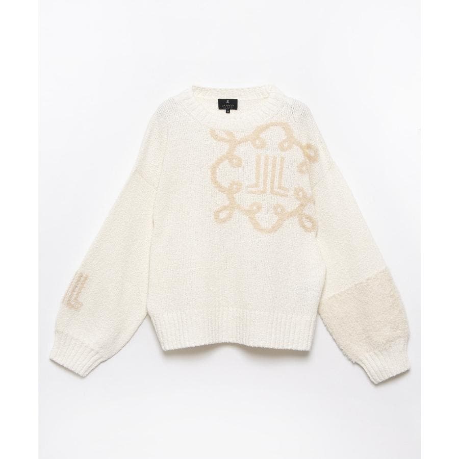 【新品】LANVIN COLLECTION コットン配色セーター 525583775185917624920230204010