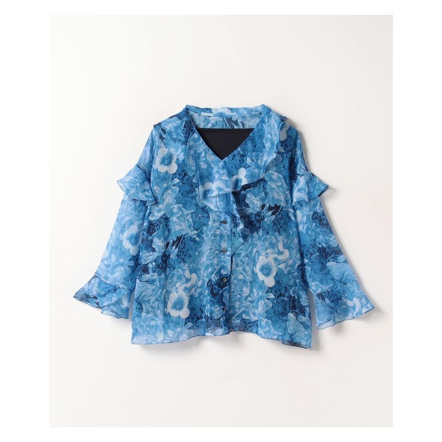 シルクフリルブラウス[品番：LAVW0008349]｜LANVIN COLLECTION 