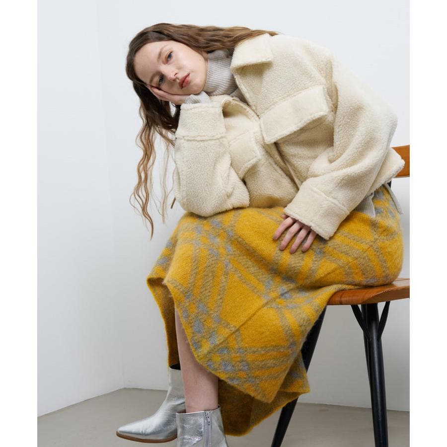 ボアショートブルゾン[品番：LAVW0018180]｜LANVIN en Bleu（ランバン