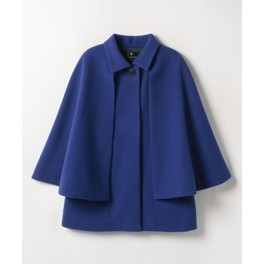 美品　LANVIN ランバン コレクション カシミヤ 100 ポンチョ ケープ 美品 LANVIN ランバン コレクション カシミヤ 100 ポンチョ