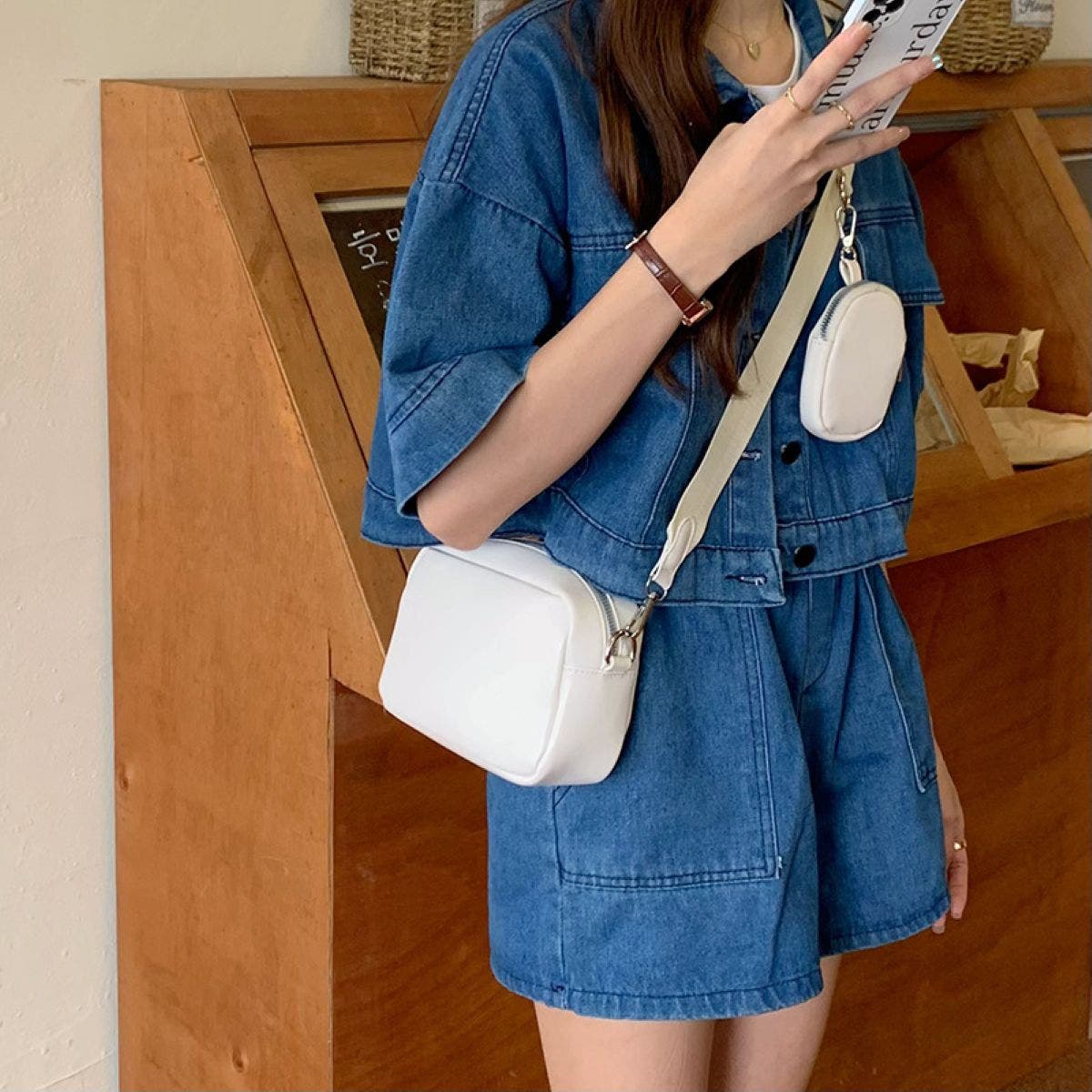 ちびポーチ付ミニショルダーバッグ[品番：LPSW0010199]｜LETee