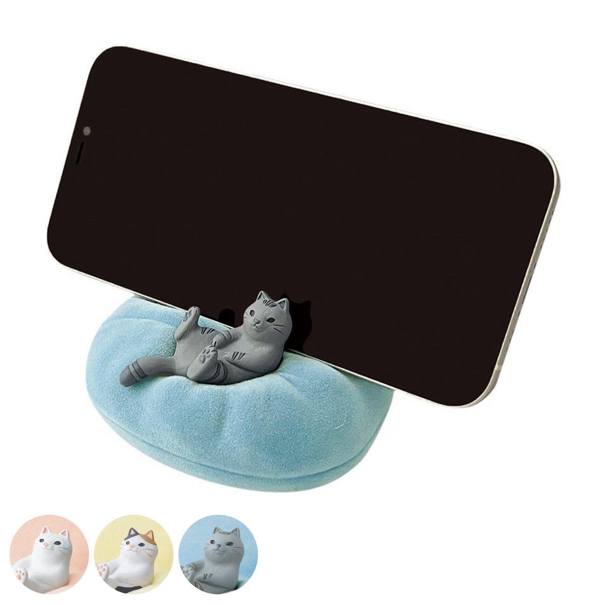 スマホスタンド ネコ くつろぎねこスマホスタンド[品番：KRFH0043284