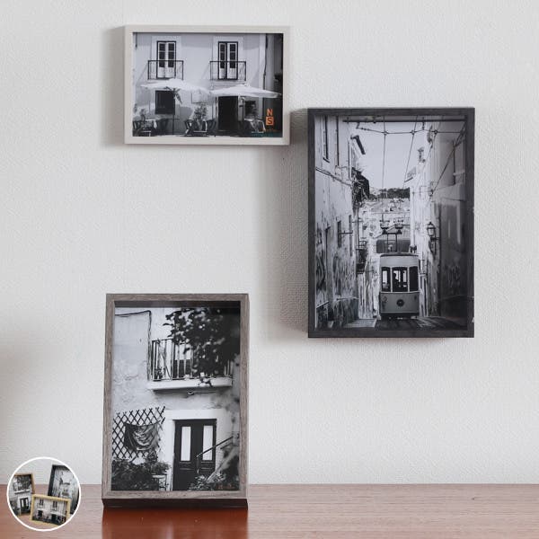 フォトフレーム 3点セット 壁掛[品番：KRFH0013329]｜livingut