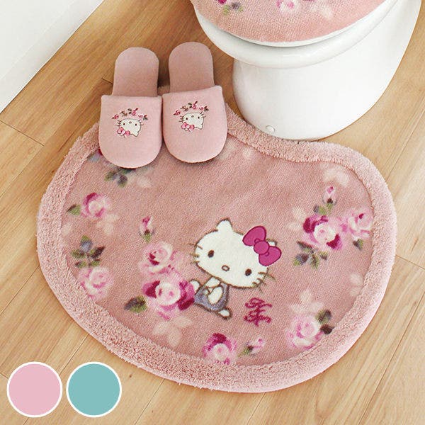 トイレマット 52×60cm ハローキティ[品番：KRFH0017469]｜livingut