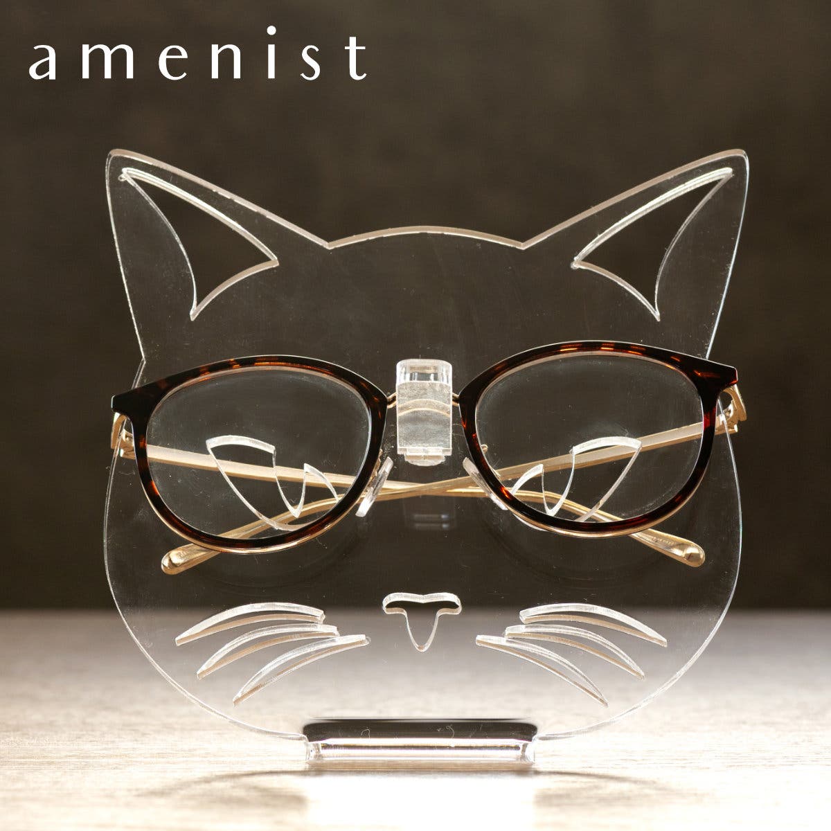メガネスタンド ネコ amenist[品番：KRFH0049607]｜livingut