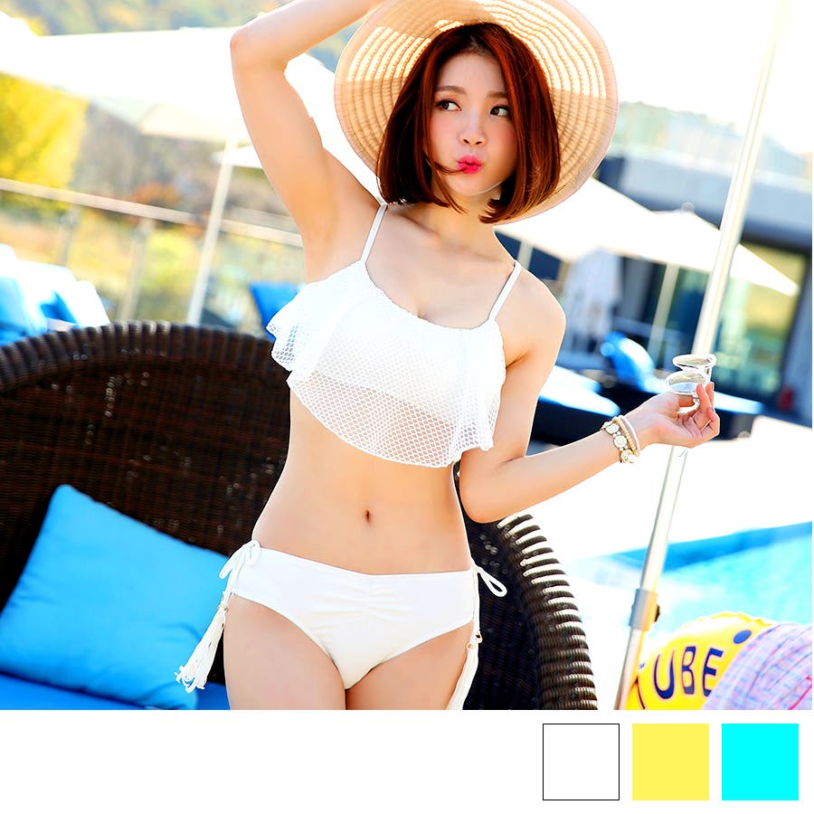 レディース 水着 2点セットフリル[品番：ZI000000772]｜IRADOWL