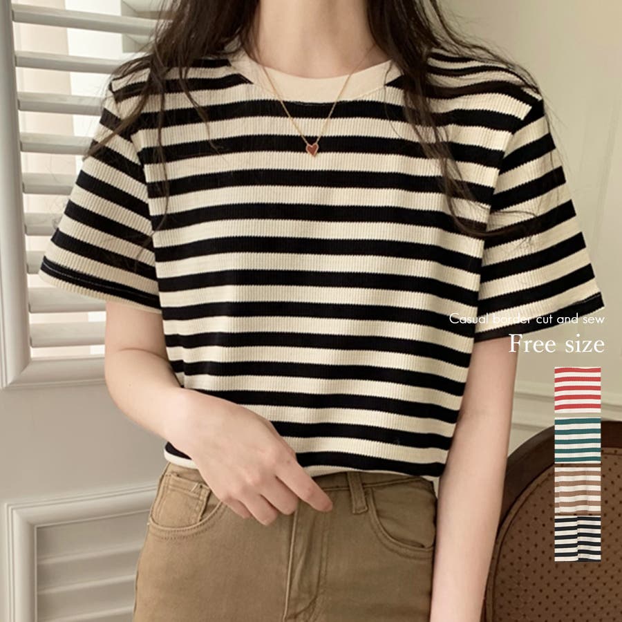 d.i.a♡新品✨️レースアップトップス ボーダー トップス ボーダー ボーダー柄[品番：ZI000008686]｜IRADOWL（アイラ