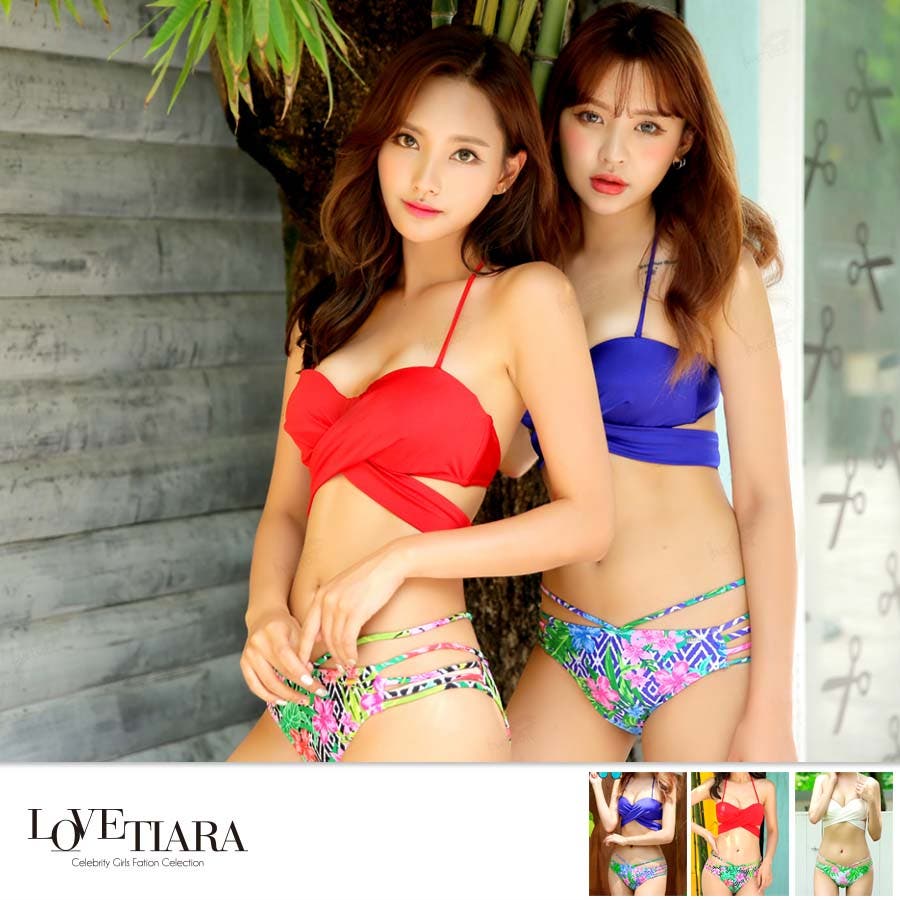 VALENTINO直営店 チェリーフィク プリント ライクラ ビキニ チェリフィックプリント ライクラ ビキニ for ウィメンズ インチ