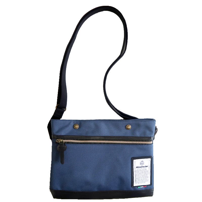 Bianchi サコッシュ ショルダーバッグ 帆布 白/ベージュ/チェレステ 非売品☆Bianchi サコッシュ ショルダーバッグ 帆布 白/ベージュ