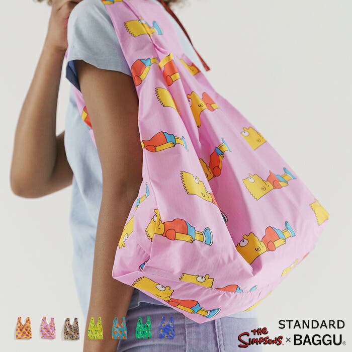 BAGGU シンプソンズ　ドーナツ　ピンクロブスター　エコバッグ　セット BAGGU:スタンダード ロブスター（エコバッグ/サブバッグ
