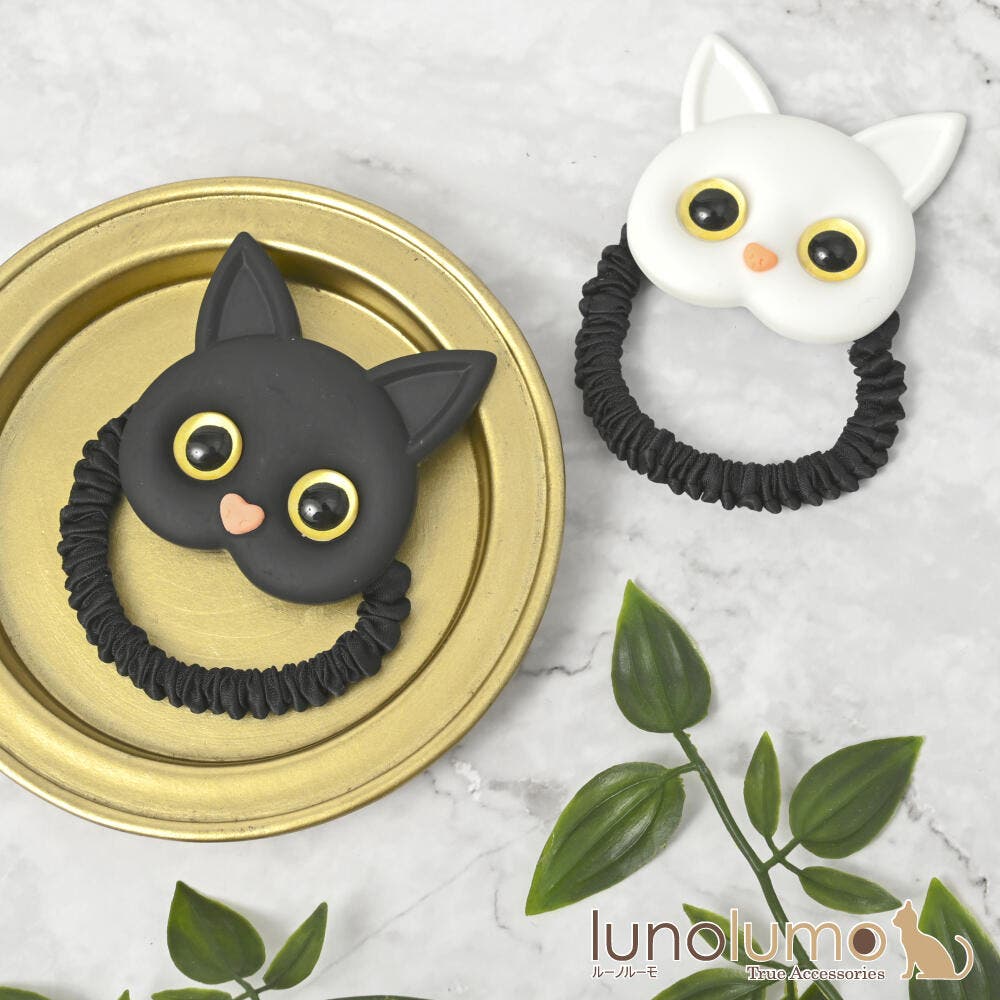 No.265❤黒猫 向日葵❤レジンヘアゴム  ブローチ No.265❤黒猫 向日葵❤レジンヘアゴム ブローチ