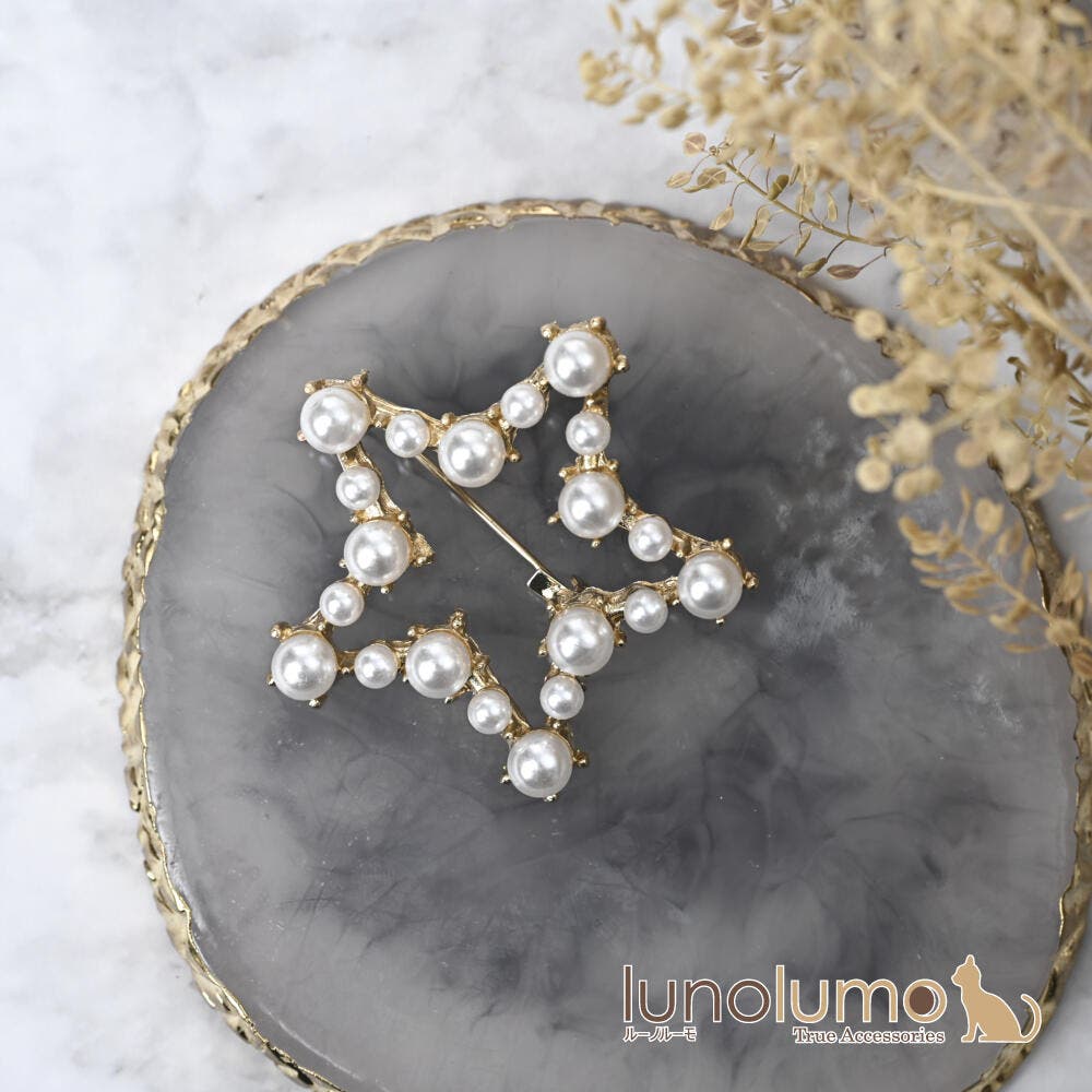 ブローチ レディース 星[品番：LNLA0009821]｜lunolumo（ルーノルーモ