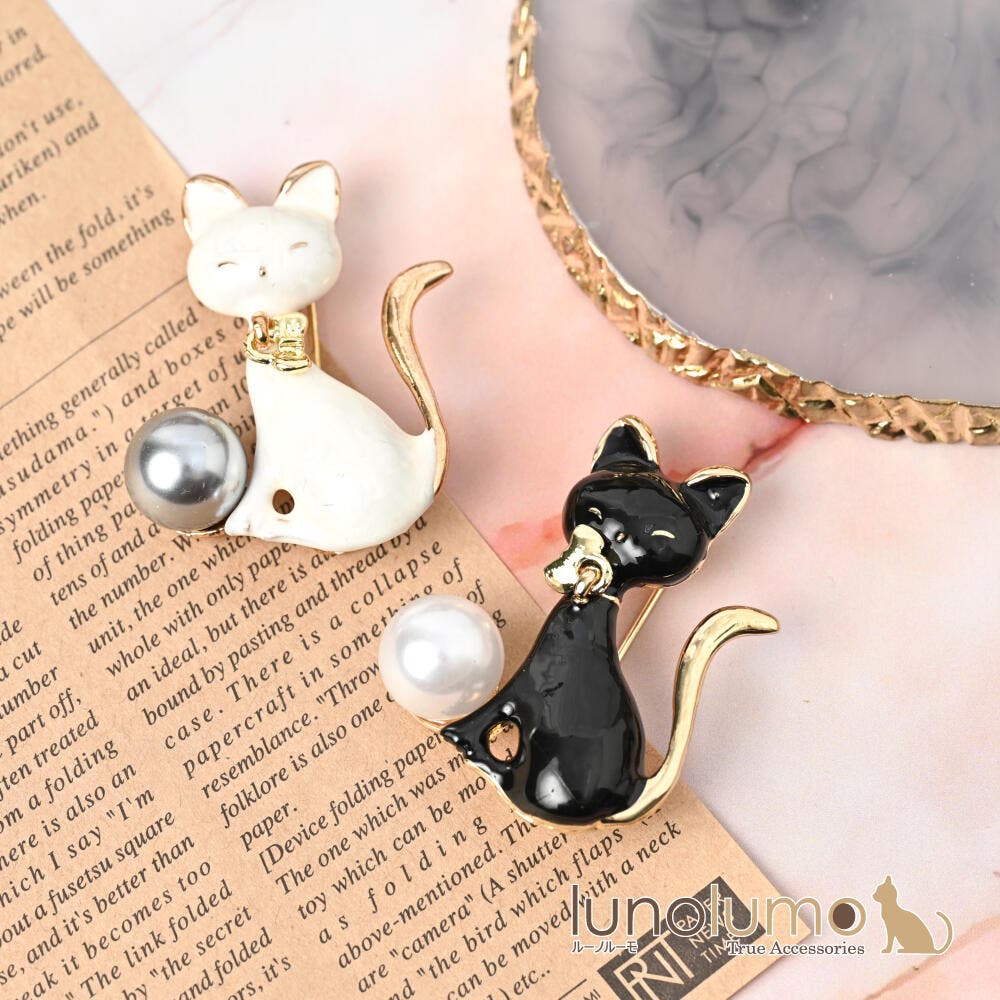ブローチ レディース 猫[品番：LNLA0010499]｜lunolumo