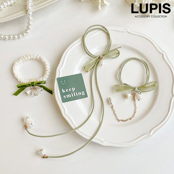 EMILE&K すずらん ヘアアクセサリー エレガントすずらんヘアゴム[品番：LPSA0005414]｜LUPIS（ルピス
